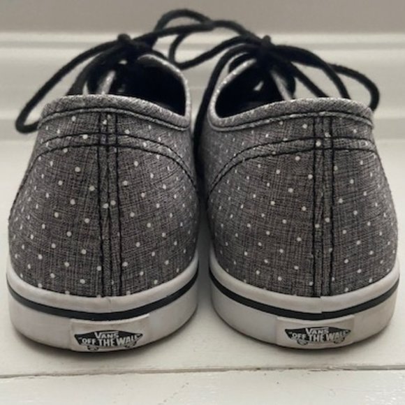 Grey Vans With White Dots Size 6 Mens/7.5 Ladies - Picture 3 of 5